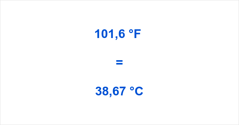 101,6 °F in °C | 101,6 Grad Fahrenheit in Celsius | 101,6 F in C