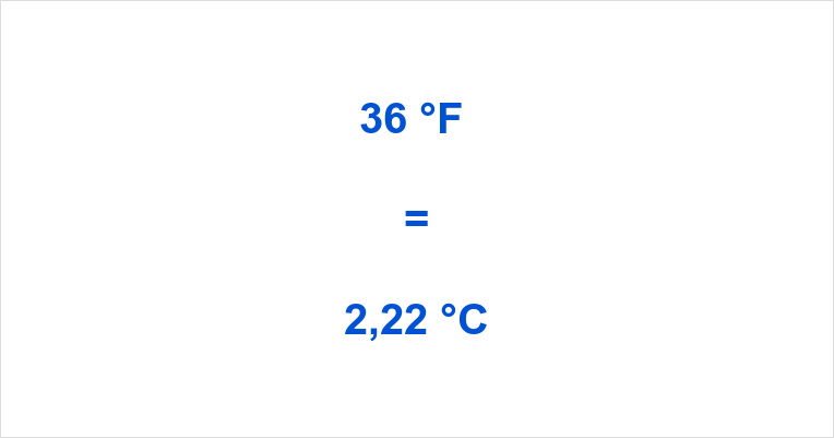 36 °F in °C, 36 Grad Fahrenheit in Celsius